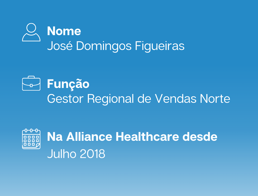 José Domingos Figueiras, Gestor Regional de Vendas Norte, na Alliance Healthcare desde julho de 2018